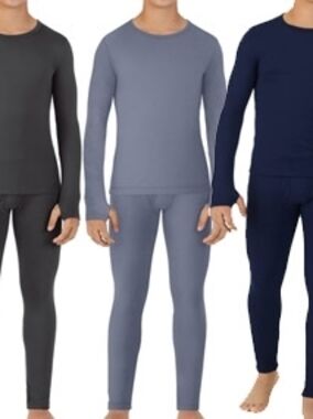 Bundle Set Of 3 Thermal Fleece Lined Sets